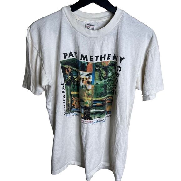 Vintage 80s Pat Metheny World Tour T Shirt Large - Picture 1 of 5